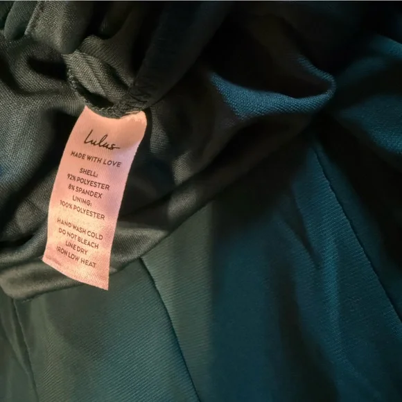 Lulus XS Marlay‎ Emerald Green Ruched Long Sleeve Bodycon Dress - Picture 10 of 11